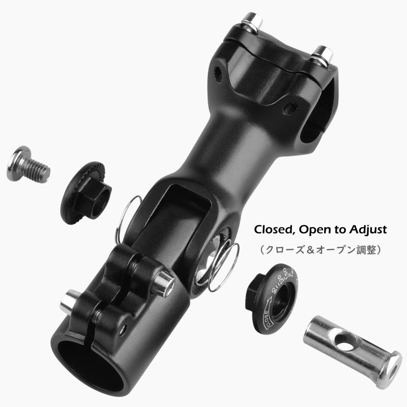 TRIWONDER Adjustable Stem 25.4 31.8 60mm 80mm 93mm 100mm 0-90 Degree Adjustable Bike Stem Bicycle Handlebar Stem Stem Riser for Mountain Bike, Road Bike, BMX (31.8 x 93mm) - Image 4